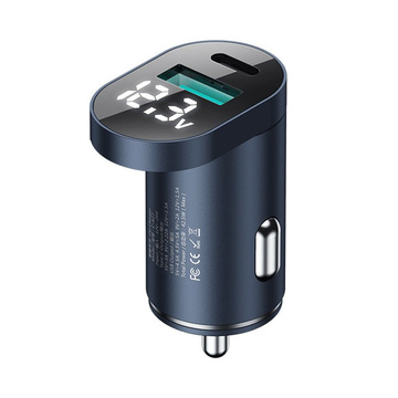 Kfz-Ladegerät Joyroom C-A17 USB USB-C 42,5 W QC PD AFC SCP Dunkelblau