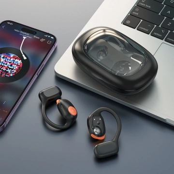 HOCO EA1 Kabellose Bluetooth TWS-Kopfhörer – Schwarz mit Ladeetui
