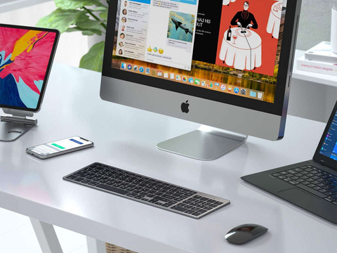 Alogy Bluetooth iOS / Android / Windows Grey Wireless Keyboard