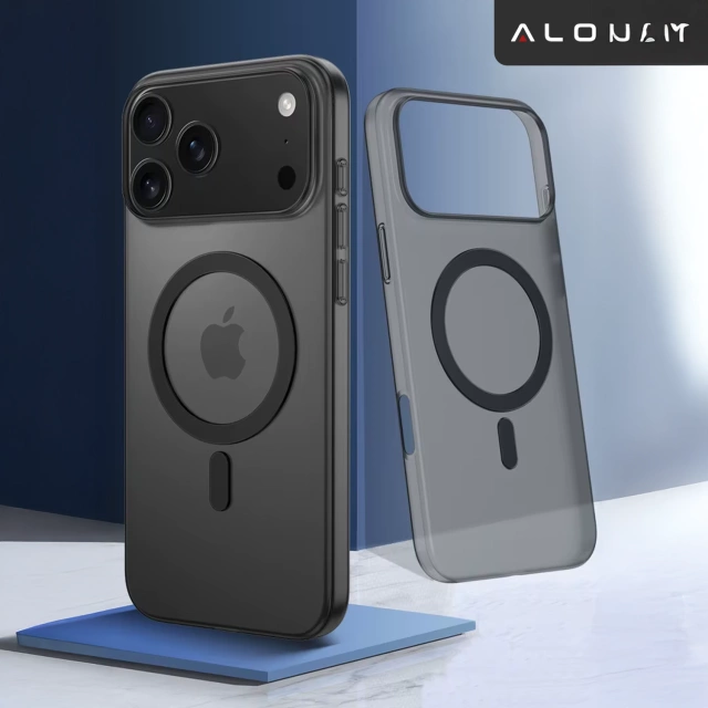 Etui do Apple iPhone 17 Pro – matowa obudowa do MagSafe z ochroną obiektywu, smukłe i odporne na zarysowania, idealne dopasowanie – Alogy Skinny MatteCase™ Czarne