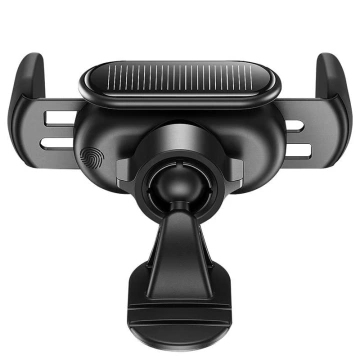 Baseus Steel Cannon Pro Elektroautohalterung mit Solarladegerät (schwarz)