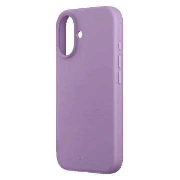Etui UNIQ Lino Hue do iPhone 16 MagClick Różowe Silikonowe
