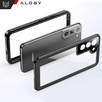 Etui wodoodporne do Samsung Galaxy S22 360 Alogy Pancerne Armor IP68 ze smyczką Czarne
