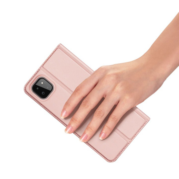 Etui Portfel DuxDucis SkinPro für Samsung Galaxy A22 5G Rose Gold
