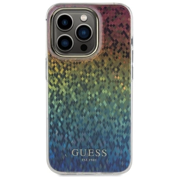 Etui Guess GUHCP15LHDECMI für iPhone 15 Pro 6,1" wielokolorowy hardcase IML Faceted Mirror Disco Iridescent