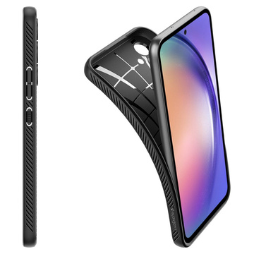 Spigen Liquid Air Phone Case Gepanzerte Hülle für Samsung Galaxy A54 5G Mattschwarzes Glas