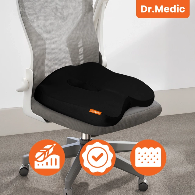 Poduszka do Samochodu na fotel DR.MEDIC SeatRest™ Ergonomiczna poduszka biurowa wsparcie kości ogonowej na krzesło siedzenie do biura auta