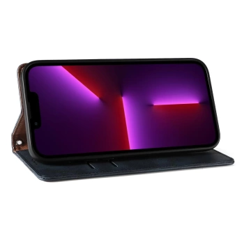 Magnetband Hülle für iPhone 12 Pro Max Tasche Geldbörse Mini Lanyard Anhänger Blau
