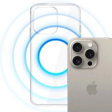 Schutzhülle für Apple iPhone 15 Pro 3mk Clear MagCase