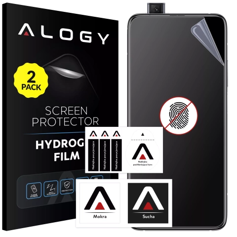 2x Folia "MATOWA" do Xiaomi 9T Hydrożelowa Alogy HydroSkin Matte Pro™ na ekran do etui "BEZ ODCISKU PALCÓW"