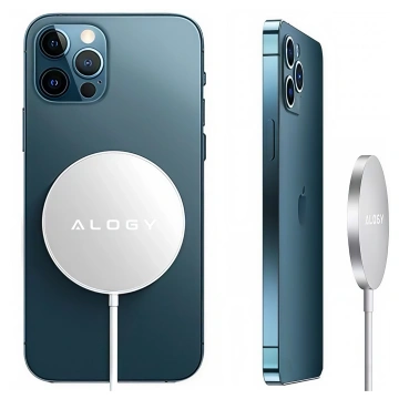 Alogy kabelloses Ladegerät für MagSafe 20W für iPhone 12/13/14 / PRO / MAX / MINI Weiß