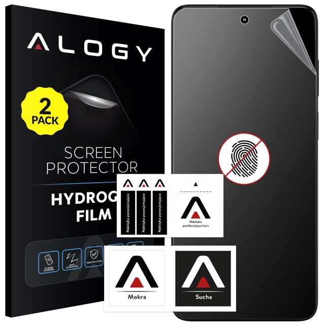 2x Folia "MATOWA" do Motorola Moto G52 / G72 / G82 / G84 Hydrożelowa Alogy HydroSkin Matte Pro™ na ekran do etui "BEZ ODCISKU PALCÓW"