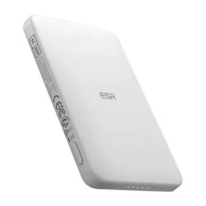 ESR Qi2 MagSlim Magnetische Powerbank 5000 mAh 15 W Weiß