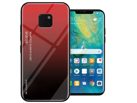 Etui Alogy Aurora Armor do Huawei Mate 20 Pro czerwono-czarne 05