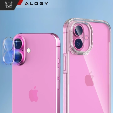 2x Kameralinsenglas für Apple iPhone 16 / 16 Plus Alogy Lens Protector Pro Transparent