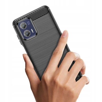 Etui Tpucarbon für Motorola Moto G73 5G Schwarz