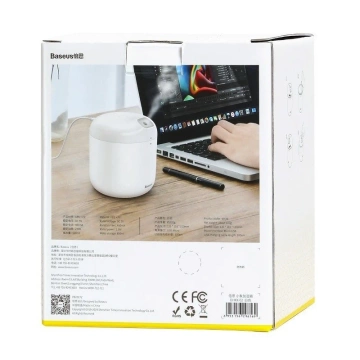 Luftbefeuchter Baseus Elephant Humidifier Nachttischlampe (weiß)