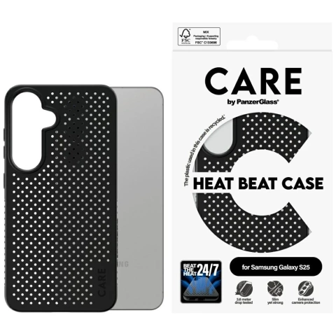 Etui CARE do Samsung Galaxy S25 by PanzerGlass Feature Case Czarny