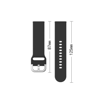 Silikonarmband TYS Armband für Smartwatch Uhr universal 22mm rot