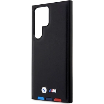 Etui BMW BMHCS23L22PTDK do Samsung Galaxy S23 Ultra S918 Leather Stamp Tricolor czarny/black