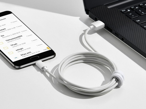 1,5 m Baseus-Kabel x2 USB-Kabel - Micro-USB 2.1A Weiß