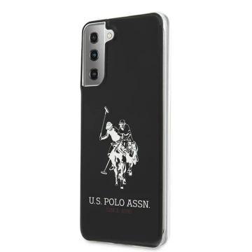 US Polo Shiny Big Logo Handyhülle für Samsung Galaxy S21 Plus schwarz/schwarz