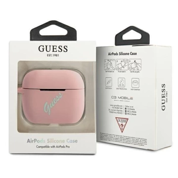 Guess GUACAPLSVSPG AirPods Pro Abdeckung rosa grün / rosa grün Silikon Vintage