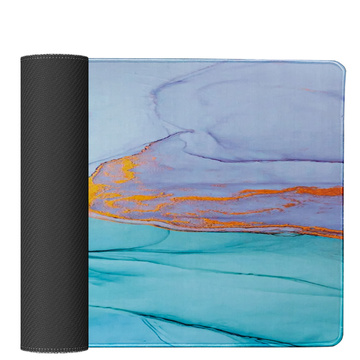 Schreibtischunterlage für Maus und Tastatur, rutschfeste Gaming-Schutzmatte XXL 90 x 40 Alogy Marble Green