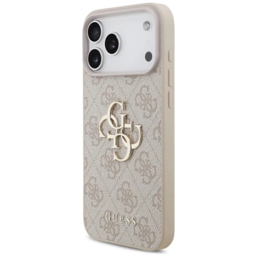 Etui Guess Hardcase 4G Big Metal Logo do iPhone 17 Pro Max różowe