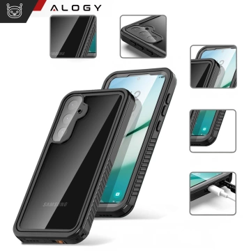 Etui Wodoodporne do Samsung Galaxy S25 Plus Alogy HydroArmor™ IP68 Case z przezroczystym tyłem Pancerna obudowa 360
