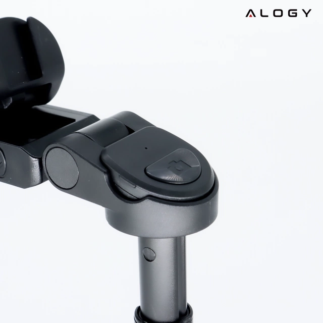 Selfie Stick Mini Tripod stabilny kompaktowy lekki Kijek do Selfie i Statyw Rozkładany 360° z Pilotem Bluetooth 10m, Stojak do Zdjęć i Nagrywania, Alogy FlexiShot™ Czarny