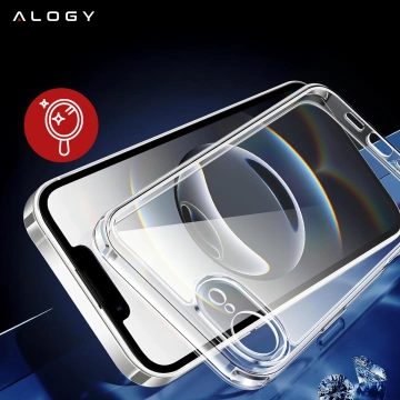 Hülle für Apple iPhone 16 Pro Max Alogy Anti-Shock Hybrid Case für MagSafe Transparent