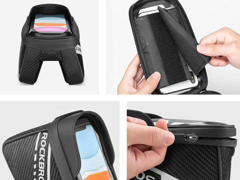 Koffertasche, Fahrradhalter RockBros 033BK, Packtasche für ein Fahrrad, am Rahmen Schwarz