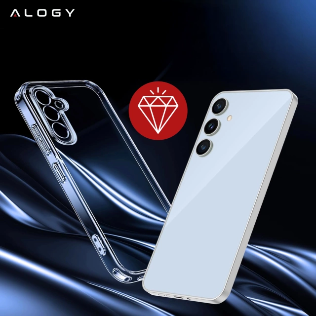Etui do Samsung Galaxy S24 FE obudowa ochronna na telefon Alogy HybridShield™️ Case Przezroczyste + szkło hartowane