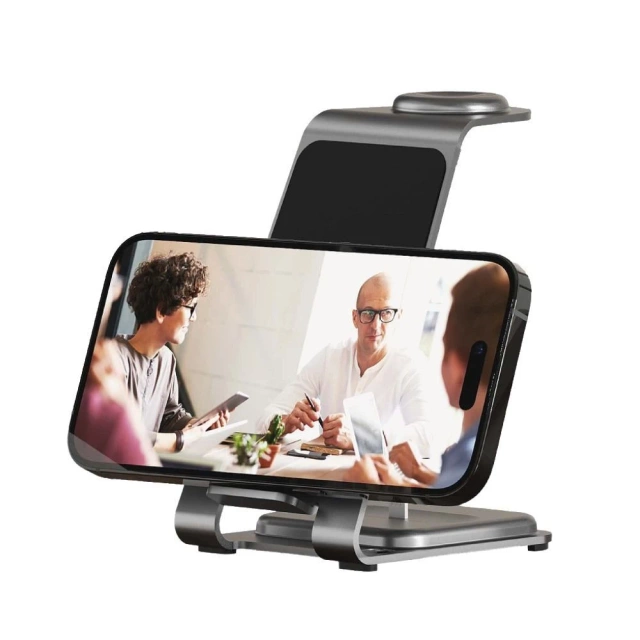 Ładowarka 3w1 Forcell F-Energy Simply Charge do Apple/Samsung szara