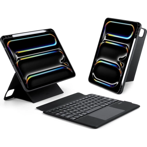 Etui ochronne z klawiaturą bluetooth do iPad Pro 11 (2024) DUX DUCIS DK Czarne