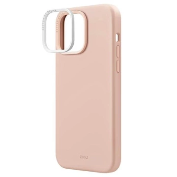 UNIQ Lino Hue Hülle für iPhone 14 Pro Max 6.7" Magclick Charging pink/blush pink