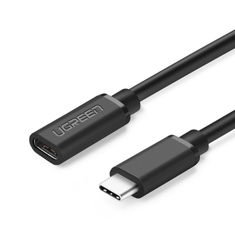 Verlängerungskabel USB-C 3.1 UGREEN, 4K, 60 W, 0,5 m (schwarz)