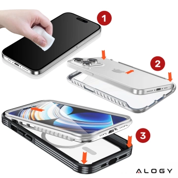 HUB-Splitter Alogy-Adapter für Computer-Laptop mit USB-C auf 3x USB-A 2.0 1x USB-A 3.0 Grau