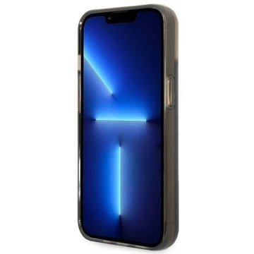 Etui Guess GUHCP14MLFCTPK für Apple iPhone 14 Plus 6,7" Czarny/Black Hardcase Liquid Glitter Palm Collection