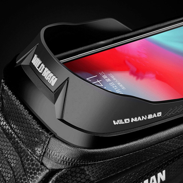 Sakwa rowerowa Wildman Front Frame Bicycle Bag ES10X uchwyt na ramę kierownicę na telefon 1,2l Czarna