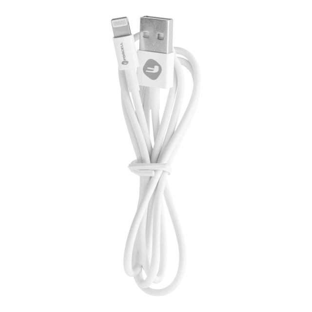 Kabel USB do Lightning Forcell 1m 1A TPE Biały iPhone iPad AirPods