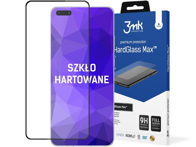 3mk HardGlass Max Glas für Huawei P40 Pro Schwarz