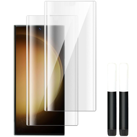 2x Szkło Hartowane UV do Samsung Galaxy S23 Ultra na cały ekran UVTG+ 2-PACK