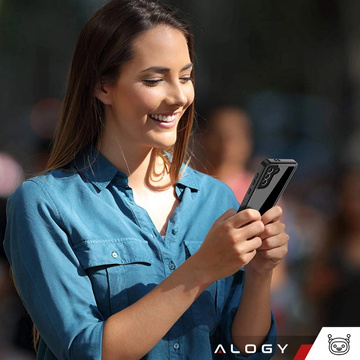 Wasserdichte Hülle für Samsung Galaxy S21 FE 360 Alogy Armored Armor IP68 mit Umhängeband Schwarz