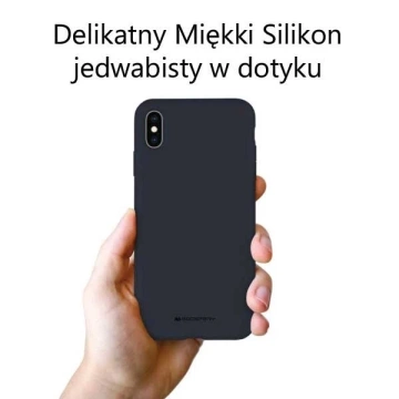 Etui na telefonMercury Silicone do iPhone Xs Max granatowy /navy