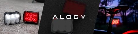 Alogy SafeRide™ LED-Fahrradlicht, wasserdichte Taschenlampe, Vorder- und Rücklicht, 2er-Pack