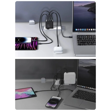 Joyroom TCG02 GaN 67W - Schnellladegerät 2x USB-C 2x USB-A Kabel 100W