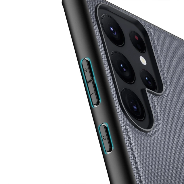 Etui ochronne Dux Ducis Fino do Samsung Galaxy S23 Ultra pokrowiec z silikonową ramką Szare