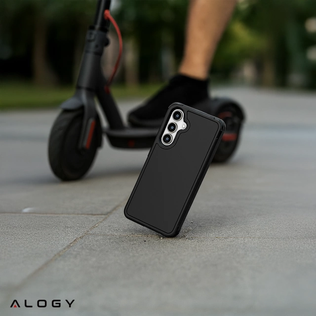 Etui do Samsung Galaxy A56 / A36 5G 2025 Pancerna Obudowa Ochronna na Telefon Wzmocniona Alogy HeavyDuty™️ Case Czarne + Szkło hartowane